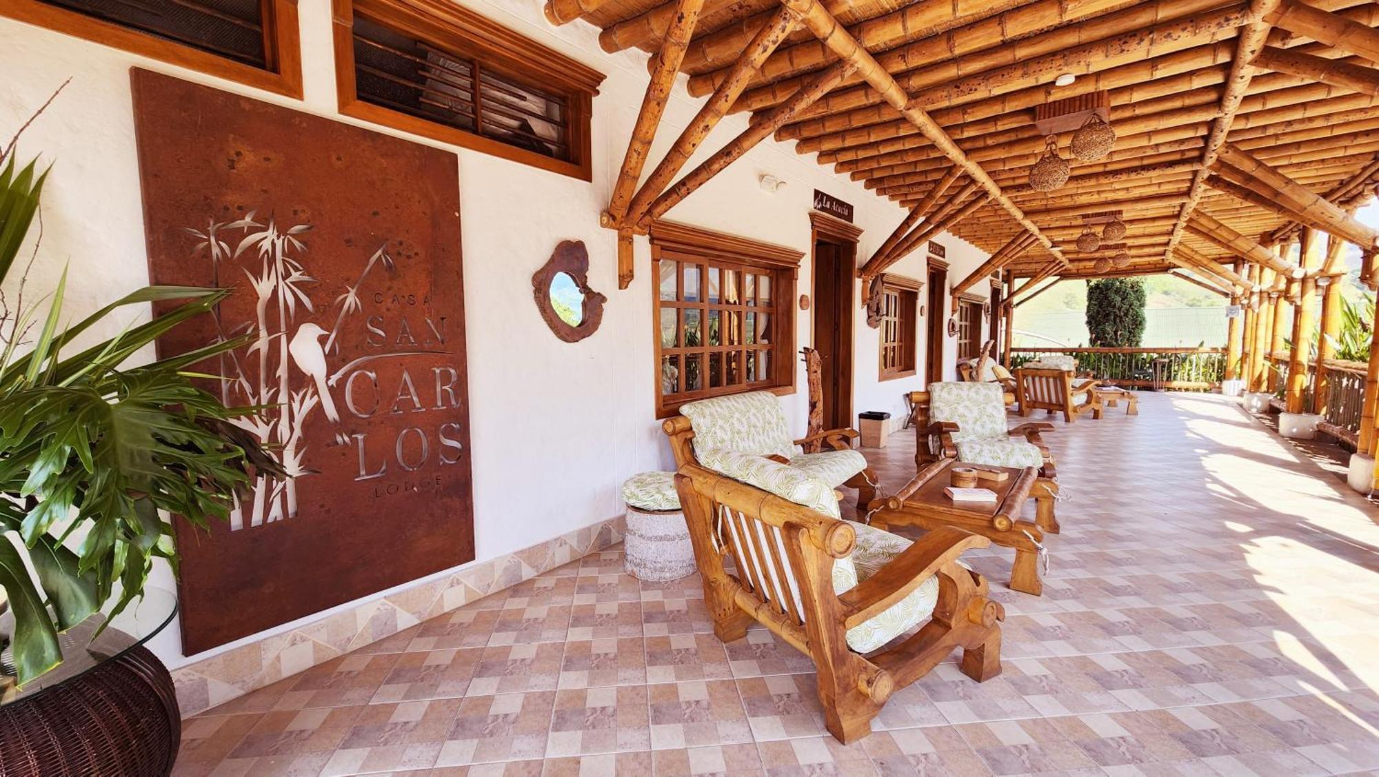 Hotel Casa San Carlos Lodge Pereira Combia Bagian luar foto