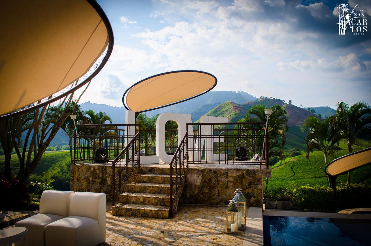 Hotel Casa San Carlos Lodge Pereira Combia Bagian luar foto